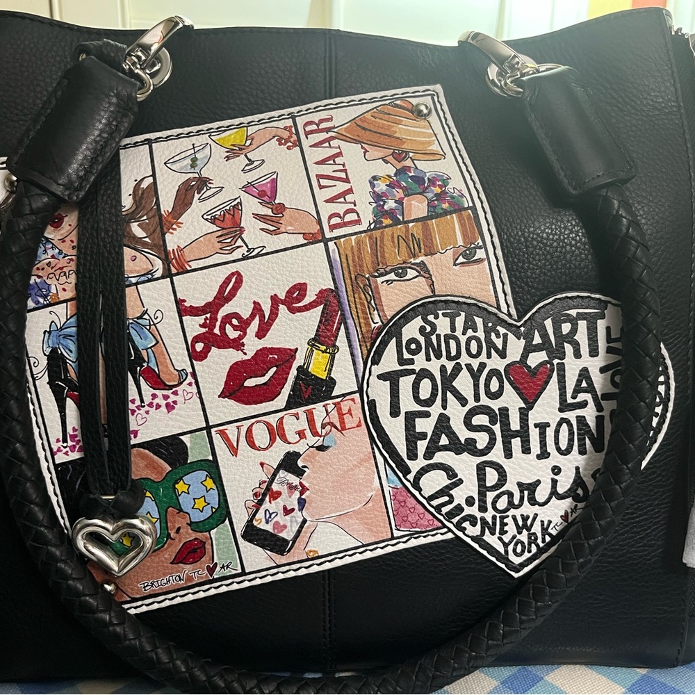 Brighton Fashionista Cover Girls Tote Bag with Fashion Print